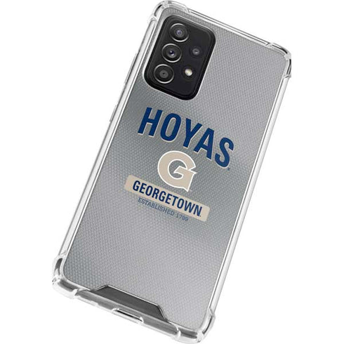 Georgetown University Established 1789 Galaxy A72 5G Clear Case